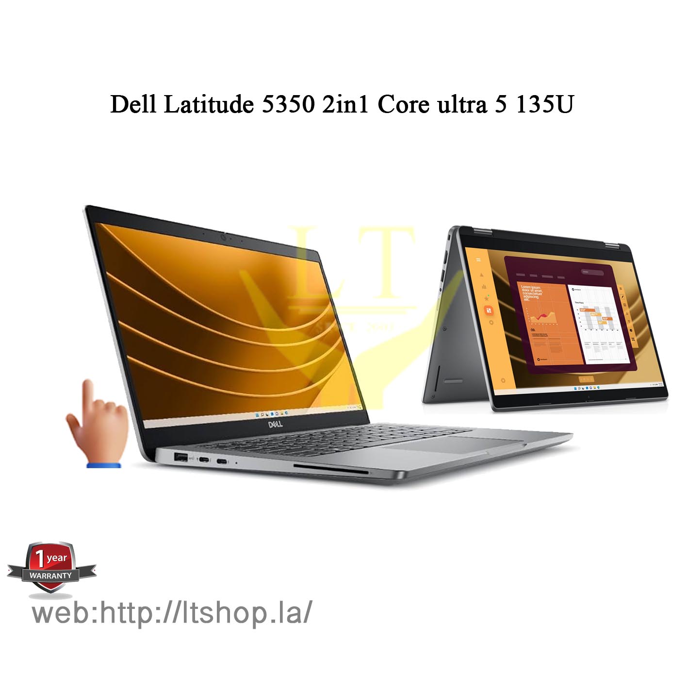 Dell Lattitude 5350 2in1 / Core ultra 5 135U / 13,3
